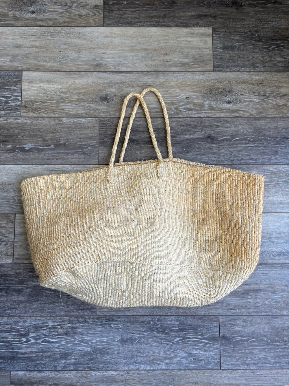 Abby Alley large woven straw tote
